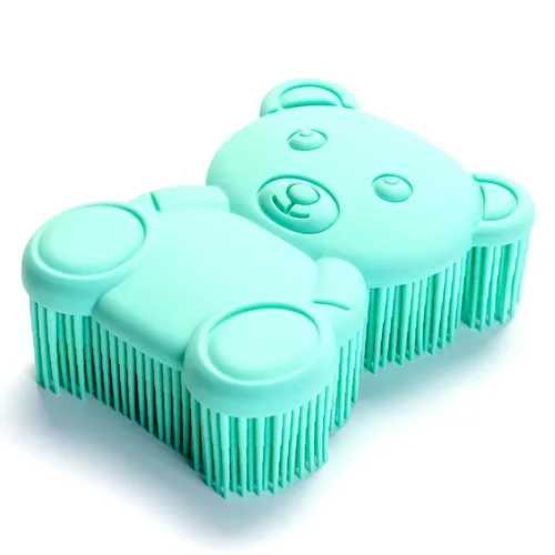 Miniatura 43 de Cepillo sensorial prémium para niños o autismo, limpiador corporal de silicona suave, 2 en 1, cepillos sensoriales para terapia ocupacional, esponja