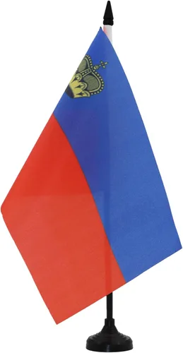 Miniatura 162 de United Kingdon Coat of arms Table Flag 5'' x 8'' - UK - British - England Desk Flag 21 x 14 cm - Black plastic stick and base - AZ FLAG Escudo