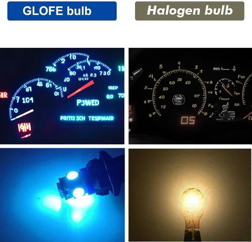 Miniatura 3 de T10 194 168 Dash Instrument Ultra Blue Bombillas LED Bright Panel Gauge Cluster Dashboard Bombillas LED 10pcs/Set