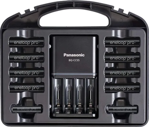 Miniatura 4 de Eneloop Panasonic K-KJ55KHC82A pro - Baterías recargables de alta capacidad 8AA, 2AAA y Panasonic BK-3HCCA16FA pro AA baterías recargables