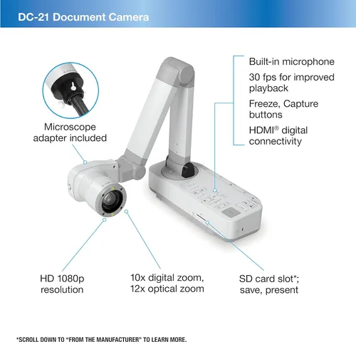 Miniatura 3 de Epson Cámara de documentos de alta definición DC-21