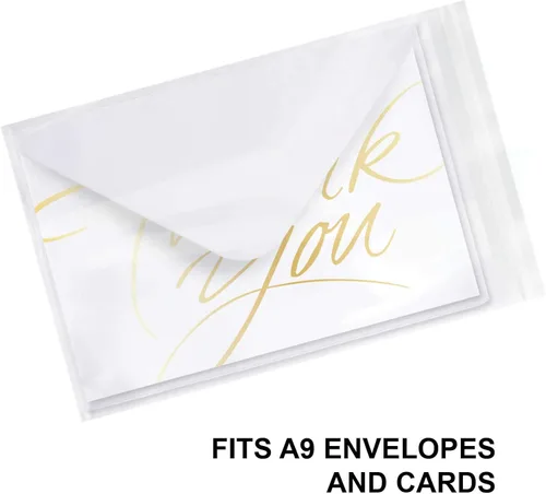 Miniatura 2 de Bolsas de celofán transparentes con cierre autoadhesivo para envolver regalos, recuerdos, galletas, fotos y productos 6"x9" 100 Pack