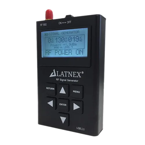Miniatura 4 de LATNEX RF-SG6 RF Explorer Generador de Señal de Alta Frecuencia HF Modulación FM Radio Frecuencia Oscilador Fuente CW Barrido Seguimiento Generador