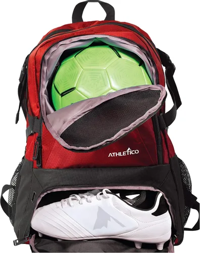 Miniatura 8 de Athletico National – Mochila de fútbol, baloncesto y fútbol americano, incluye soporte separado para balones y tacos