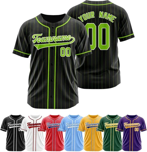 Miniatura 8 de Camiseta de béisbol personalizada, camisetas de béisbol con número de nombre personalizado, camisas de béisbol uniformes personalizadas