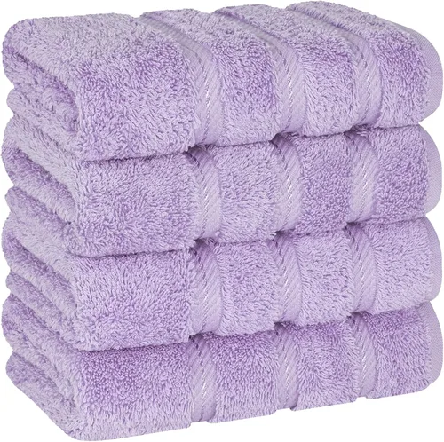 Miniatura 118 de American Soft Linen - Juego de 4 toallas, 100% de algodón turco, 27 x 54 pulgadas, tamaño extragrande, toallas para la ducha, color amarillo
