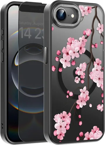Miniatura 68 de Goodon Funda para iPhone 17 Pro con protector de pantalla de privacidad, compatible con Magsafe, a prueba de golpes, translúcida mate, bonita funda
