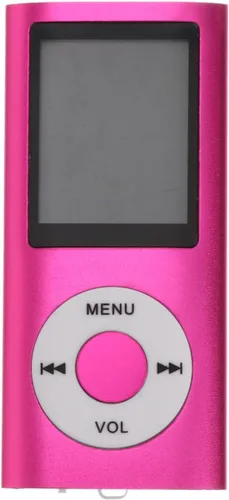 POPETPOP Reproductor digital compacto con pantalla portátil de música y visor de fotos Puerto USB Diseño ligero Rosa