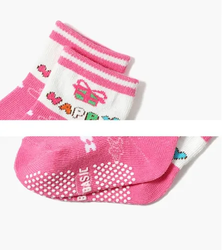 Miniatura 7 de QandSweet Calcetines antideslizantes para bebés y niñas, color rosa, 12 pares