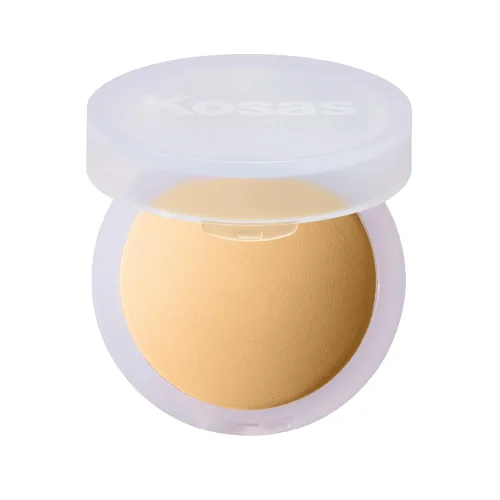 Miniatura 11 de Kosas Cloud Set Polvo fijador prensado – Polvo facial translúcido con control de brillo, acabado mate suave, aireado (porcelana transparente)