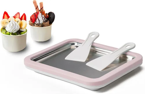 Miniatura 11 de JoyMech Máquina para hacer helados instantáneos, ideal para hacer helados suaves para servir helados, sorbete de yogur congelado, helado enrollado