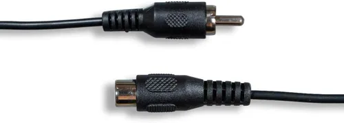 Miniatura 2 de Cablelera Cable de video compuesto RCA estándar M/F, 25 pies, cable de audio 28 AWG, negro (ZCAAFFMF-25)