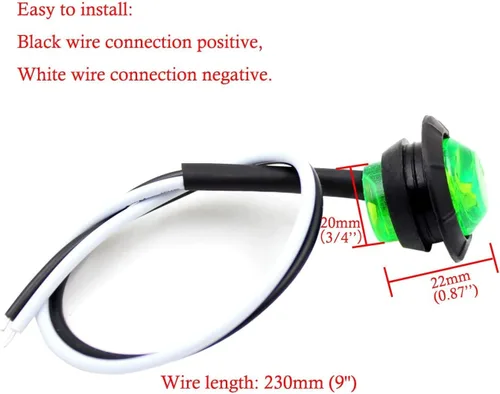 Miniatura 6 de Luces LED para barco marino impermeables (5 rojas + 5 verdes), luces de cortesía submarinas y de cubierta, 12V para yate, barco, pesca, pontón, 5
