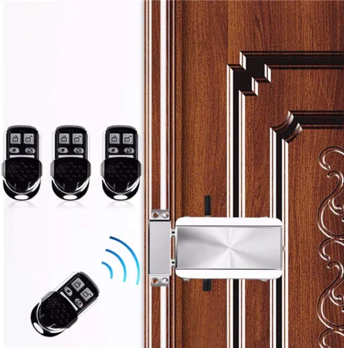 Miniatura 7 de Kit de cerradura de puerta inteligente electrónica, kit de cerradura de puerta para el hogar con 4 controles remotos, sistema de control de acceso