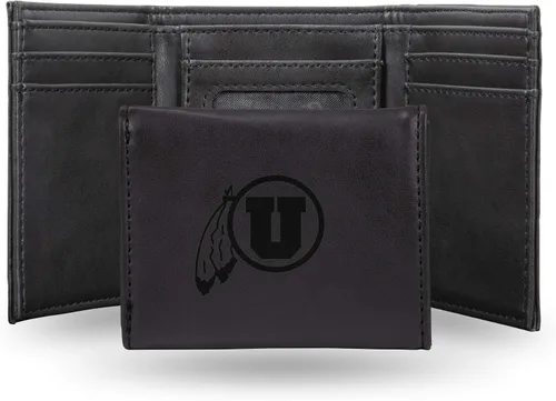 Miniatura 44 de NCAA Rico Industries - Billetera triple grabada con láser, con grabado láser, accesorio para hombre