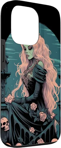 Miniatura 3 de Funda para iPhone 13 Pro Gothic Girl Pastel Goth Wiccan Pagan Anime Nu Goth Grunge