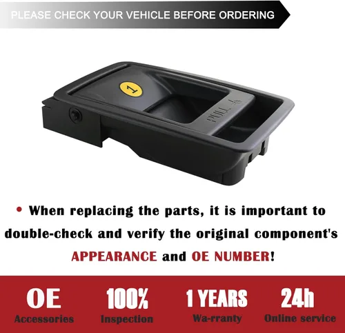 Miniatura 6 de TQPONLY Asa de liberación de cierre de asiento plegable Compatible con Toyota Sienna 11-20 Reemplaza 75220 72909-08011 (Negro)