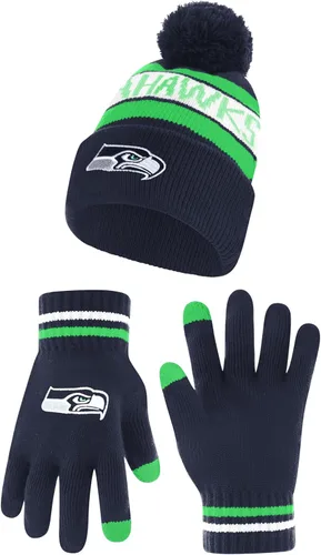 Miniatura 50 de Ultra Game Adults NFL Official Super Soft Winter Beanie Knit Hat With Warm Touch Screen Gloves Color del equipo 2