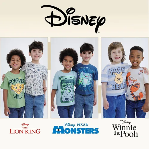 Miniatura 3 de Disney Paquete de 2 camisetas para bebés y niños grandes (12 meses - 14-16)