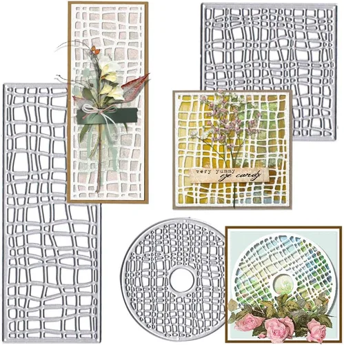 Miniatura 6 de Estivaux 2 piezas de marcos de hojas de árbol troquelados para hacer tarjetas, troqueles de corte de hojas huecas, hojas rectangulares, borde