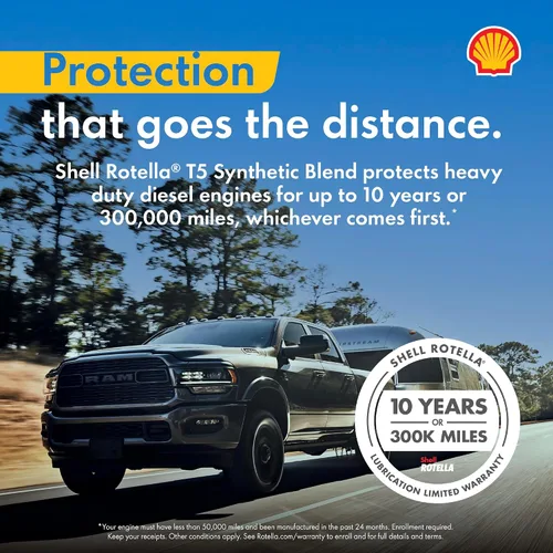 Miniatura 3 de Shell Rotella T5 Synthetic Blend 15W-40 Aceite de Motor, 1 Galón (Paquete de 3)