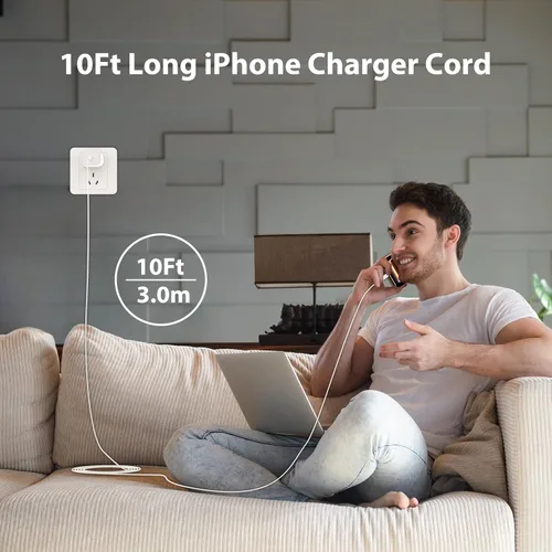 Miniatura 6 de Cargador de carga rápida para iPhone 17 16 y 15, cargador USB C tipo C de 10 pies de largo, cable de carga rápida para iPhone 17/Pro/Pro Max/17