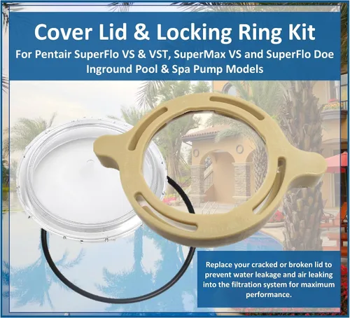 Miniatura 3 de JSP Manufacturing Kit de reemplazo de abrazadera de anillo de bloqueo de leva y rampa para cubierta de bomba de piscina SuperFlo VS y VST, SuperFlo