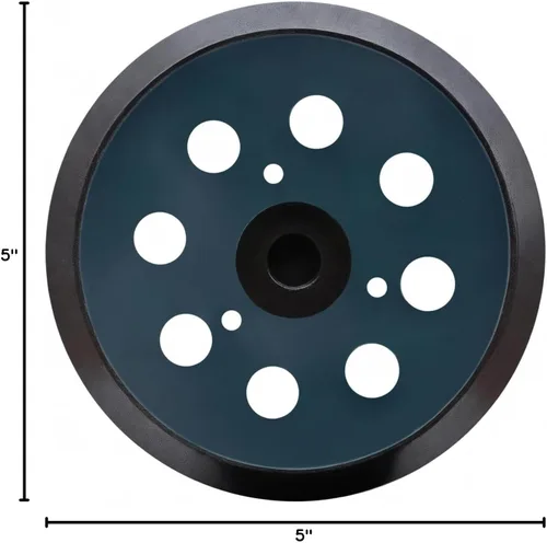Miniatura 6 de Almohadillas de lijado de repuesto de 5 pulgadas con 8 agujeros para Makita 743081-8/743051-7 compatibles con lijadora Makita BO5010 BO5030K BO5031K