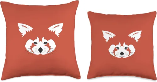 Miniatura 3 de Cute Red Panda Gift Almohada de panda rojo, 18.0 x 18.0 in, multicolor