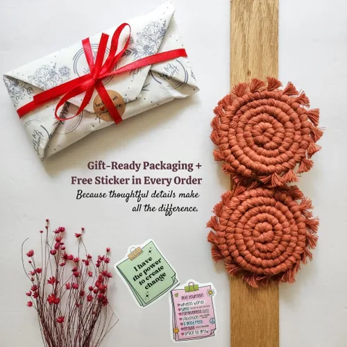 Miniatura 4 de Posavasos de algodón para portavasos de automóvil, 2 posavasos de automóvil, soporte para bebidas, bonitos accesorios para portavasos para mujeres