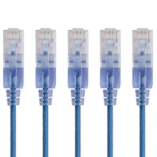 Miniatura 26 de Monoprice Cat6A - Cable de conexión Ethernet de 6 pulgadas, negro, UTP, 30 AWG, 10G, cable de cobre puro desnudo, sin enganche, RJ45, serie SlimRun