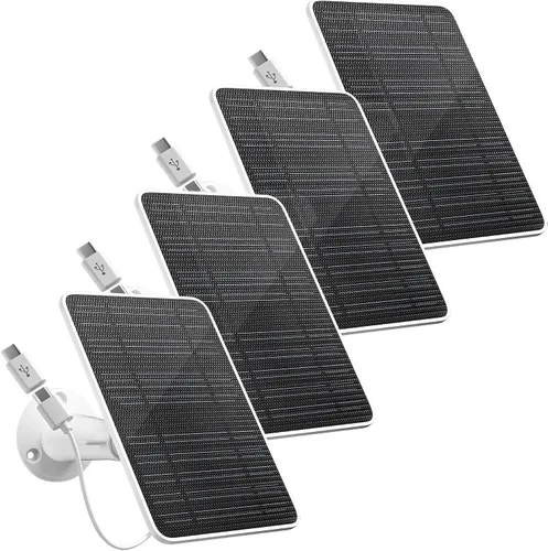 Miniatura 10 de Panel solar premium para cámara Google Nest, panel solar de 5W para cámara Google Nest interior y exterior (versión con batería), especialmente