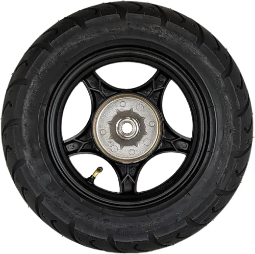 Miniatura 5 de RedCap Rueda trasera de 10 pulgadas y neumático de 3.5-10 para scooter de 50 cc con freno de tambor GY6 QMB139 Sunny TaoTao Vitacci Amigo Milano