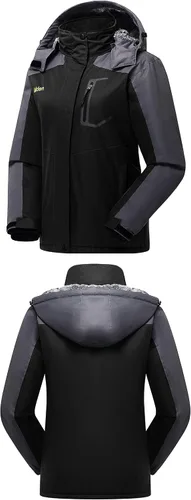 Miniatura 3 de Chaqueta de esquí impermeable para mujer, resistente al viento, con aislamiento de forro polar