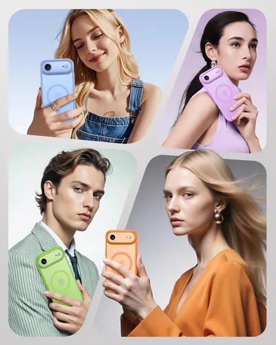 Miniatura 340 de TOCOL Funda para iPhone 11, compatible con Magsafe, protección completa de cámara, imanes integrados, protección contra caídas, funda translúcida