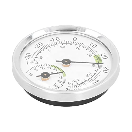 Miniatura 5 de Tipo de puntero higrómetro del termómetro del dial para el control de la humedad de la temperatura interior del invernadero del refrigerador