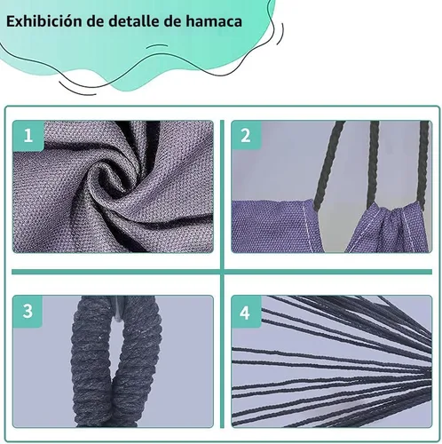 Miniatura 5 de YUCAN Soporte para Silla Hamaca con Silla Columpio Colgante Incluida, Resistente a la Intemperie y que Ahorra Espacio, Soporte Máximo 450 Libras