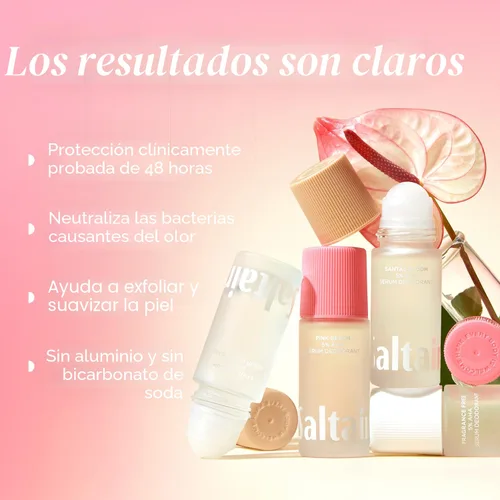 Miniatura 2 de Saltair Desodorante de suero Signature Scents, paquete de 2. Fórmula AHA al 5%. Desodorante de ácido láctico y ácido mandélico. Control de olores