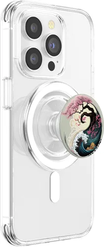 Miniatura 4 de Yin Yang - Bonsái de flor de cerezo y PopSockets Great Wave PopGrip para MagSafe