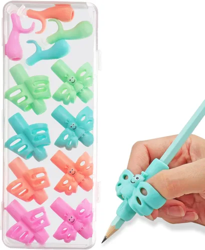 Miniatura 14 de JuneLsy - Empuñaduras de lápices para niños, escritura a mano, corrección de postura, entrenamiento de escritura para niños pequeños, preescolares