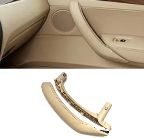 Miniatura 8 de Cubierta de la manija del apoyabrazos delantero izquierdo beige del panel de la manija de la puerta del conductor del reemplazo para BMW X3 X4 F25