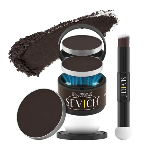 Miniatura 17 de Sevich - Sombra instantánea en polvo para línea capilar de cobertura rápida, corrector rápido de raíz de canas finas, cejas y barba, resistente al
