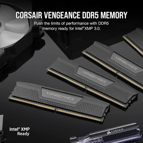Miniatura 2 de Corsair Vengeance DDR5 RAM 64GB (2x32GB) 5600MHz CL40-40-40-77 1.25V Intel XMP Memoria para computadora de escritorio - Negro (CMK64GX5M2B5600C40)