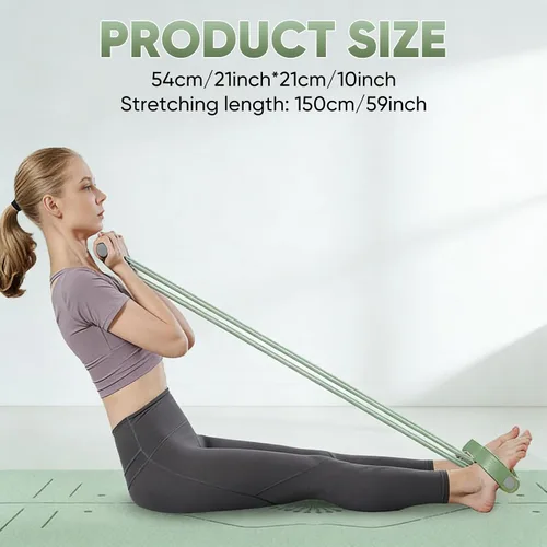 Miniatura 5 de Sakerplus Banda elástica multifunción de resistencia para yoga, banda elástica para ejercicio, tirador de pedal de estiramiento para entrenamiento