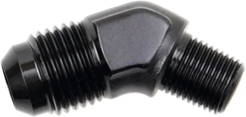 Miniatura 84 de Adaptador de tubo de manguera de combustible de aluminio recto 16AN acampanado a 3/4" NPT macho Unión de rosca negro
