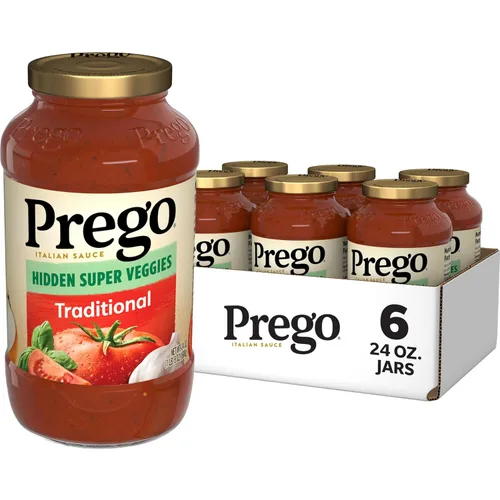 Miniatura 28 de Prego Tomate grueso con salsa de pasta de ajo y cebolla, tarro de 24 onzas