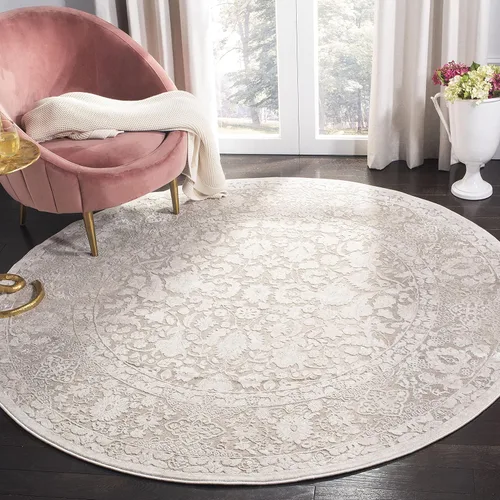 Miniatura 27 de SAFAVIEH Alfombra 8x10 - Colección Reflection - Grande - Gris Claro y Crema, Sin Desprendimiento y Fácil Limpieza, Ideal para Sala de Estar, Gris