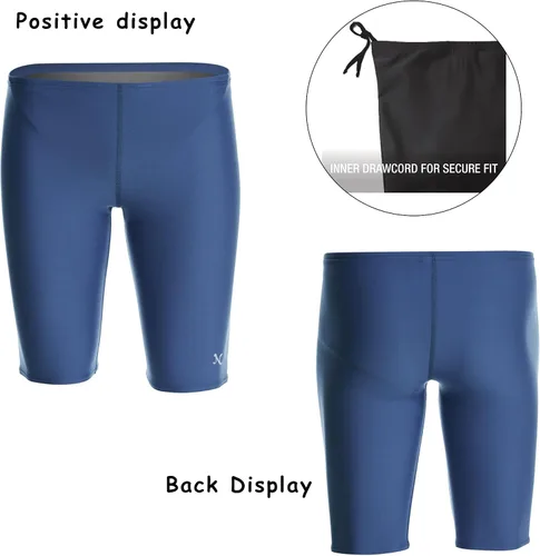Miniatura 5 de Nabevin Bañador Jammer ProLT Endurance+Traje de baño de entrenamiento sólido para hombre