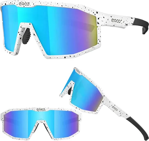 Miniatura 10 de Eazyrun Gafas de sol polarizadas deportivas para niños de 8 a 12 años, lentes para béisbol, softbol, ciclismo, protección UV para niños y niñas F24f