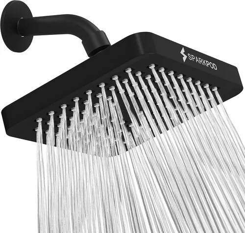 Miniatura 33 de SparkPod Cabezal de regadera – Lluvia de alta presión – Diseño de lujo de calidad premium – Instalación en 1 minuto – Reemplazo ajustable de fácil
